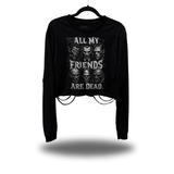 FRIENDS ROAD RASH CROP LONG SLEEVE TEE