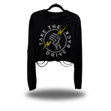 DRIVE BACK ROAD RASH CROP LONG SLEEVE TEE