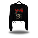 BY DEATH ROAD RASH CROP LONG SLEEVE TEE