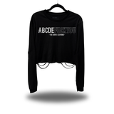 ABCDEF*CKYOU ROAD RASH CROP LONG SLEEVE TEE