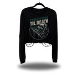TILL DEATH ROAD RASH CROP LONG SLEEVE TEE