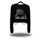WEIGHTS & MUSIC ROAD RASH CROP LONG SLEEVE TEE