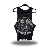 DEATH REIGNS SCOOP NECK STRINGER TANK TOP