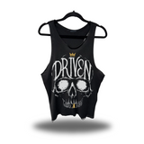 CROWN SKULL SCOOP NECK STRINGER TANK TOP