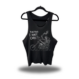 DON'T CARE SCOOP NECK STRINGER TANK TOP