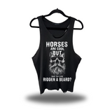 HORSES ARE COOL SCOOP NECK STRINGER TANK TOP