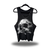 FRAGMENT SKULL SCOOP NECK STRINGER TANK TOP