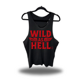 WILD AS HELL SCOOP NECK STRINGER TANK TOP
