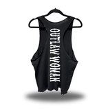 OUTLAW WOMAN SCOOP NECK STRINGER TANK TOP