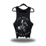 LIFE COFFEE SCOOP NECK STRINGER TANK TOP