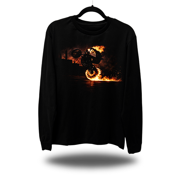 DRIVEN GHOST RIDER WHEELIE LONG SLEEVE TEE