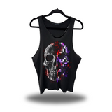 DIGITAL DECAY SCOOP NECK STRINGER TANK TOP