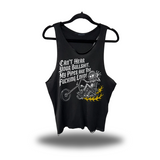 CAN'T HEAR SCOOP NECK STRINGER TANK TOP