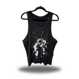 SHATTERED SCOOP NECK STRINGER TANK TOP