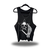 STAR MIRROR SCOOP NECK STRINGER TANK TOP