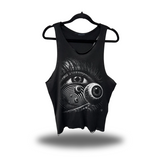 EYE WARP SCOOP NECK STRINGER TANK TOP