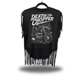 DEATH CHOPPER WESTERN FRINGE BLACK TEE