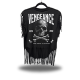 VENGEANCE WESTERN FRINGE BLACK TEE