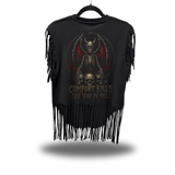 IN HELL WESTERN FRINGE BLACK TEE