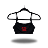 WILD AS HELL BLACK BRALETTE