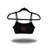 HEART BREAKER BLACK BRALETTE