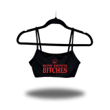 BOW DOWN BLACK BRALETTE