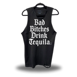 BAD BITCHES ROAD RASH BLACK TANK TOP