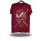 DRUMMER SKULL MAROON CLASSIC TEE