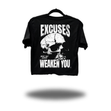 EXCUSES WEAKEN CROP TOP