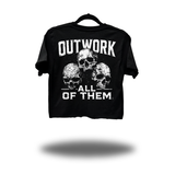 OUTWORK SKULL CROP TOP