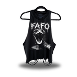 FAFO SNAKE ROAD RASH CROP TANK TOP