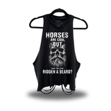 HORSES ARE COOL ROAD RASH CROP TANK TOP