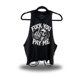 F*CK PAY ME ROAD RASH CROP TANK TOP