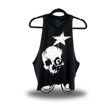 STAR SKULL ROAD RASH CROP TANK TOP