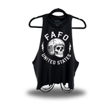 FAFO HELMET RASH CROP TANK TOP