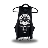 SPIDER SKULL ROAD RASH CROP TANK TOP