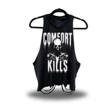 COMFORT GRUNGE ROAD RASH CROP TANK TOP