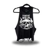 COMFORT SKULL ROAD RASH CROP TANK TOP