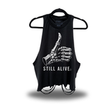 STILL ALIVE ROAD RASH CROP TANK TOP