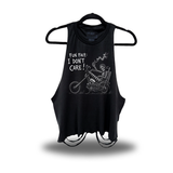 DON'T CARE ROAD RASH CROP TANK TOP