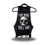 LET IT ROAD RASH CROP TANK TOP