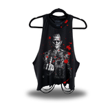 PUNK FU FRANKY - BLOOD ROAD RASH CROP TANK TOP