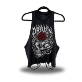 THORN SKULL ROAD RASH CROP TANK TOP