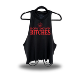 BOW DOWN ROAD RASH CROP TANK TOP