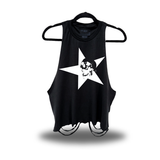 STAR ROAD RASH CROP TANK TOP