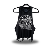 RISE & DRIVE ROAD RASH CROP TANK TOP