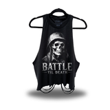 BATTLE DEATH ROAD RASH CROP TANK TOP