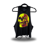 X SKULL ROAD RASH CROP TANK TOP