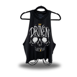 CROWN SKULL ROAD RASH CROP TANK TOP