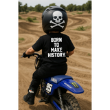 BORN TO MAKE HISTORY BLACK TEE- YOUTH